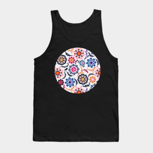 Happy Color Suzani Inspired Pattern Tank Top